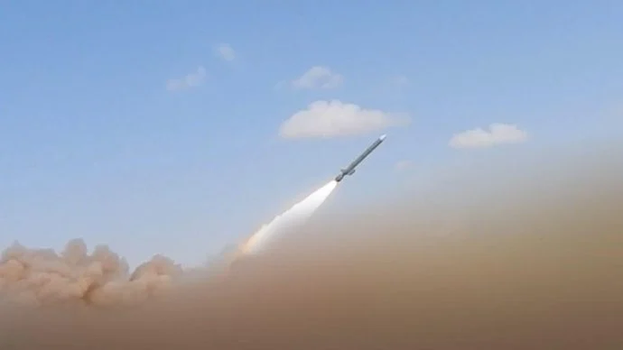 North Korea shoots ballistic missile into air