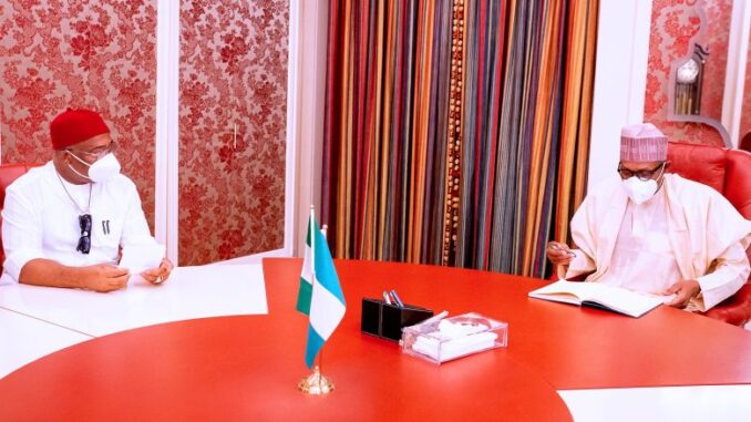 Buhari Calls Out Uzodimma, Minister Of Power, Economic Adviser To Aso Rock