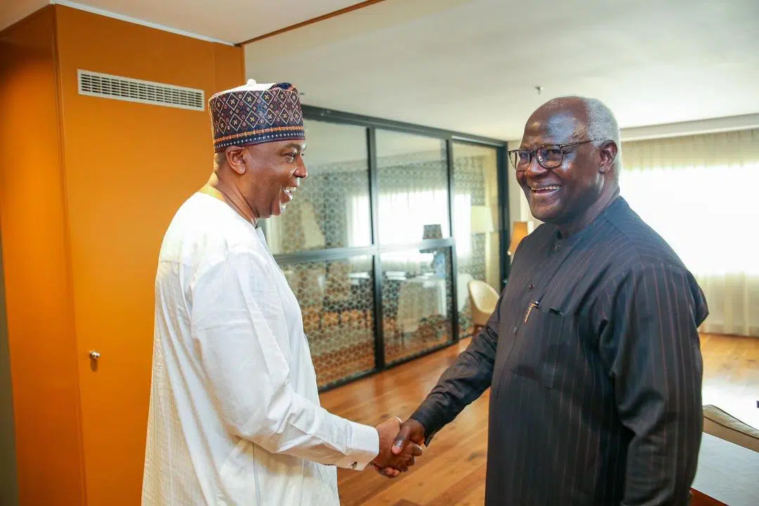 [Photos] Saraki Meets With Former Sierra Leone President
