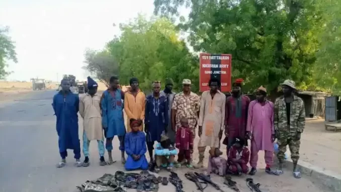 10 Boko Haram Militants Surrender To Troops In Borno